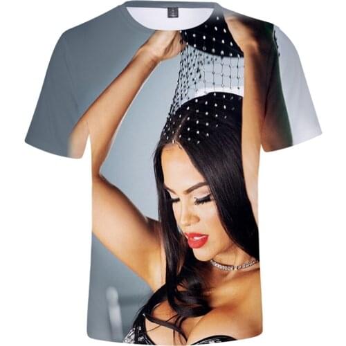 Mens Tshirt Natti Natasha Mens 3D Tee Summer Preppy Style Men/Women Street Clothes T-shirt Retro Gothic Street Youthful Style