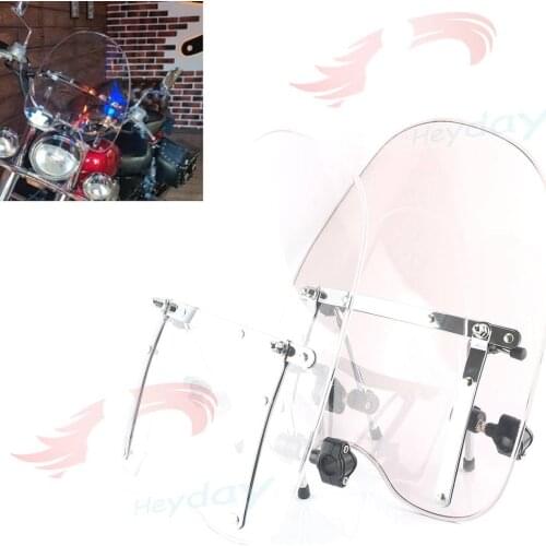 New Transparent motorcycle motorbike Windshield Windscreen For Harley Dyna Fat Street Bob Dark Hard Candy Custom FXDF FXDB