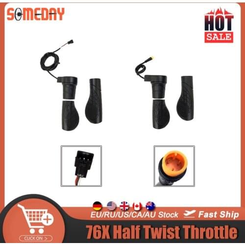 RICETOO Ebike 76X Left Hand Half Twist Throttle WUXING Brand 12V/24V/36V/48V/60V/72V Electric Bicycle FT76X Left Accelerator