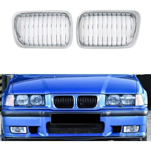 Car Front Kidney Grille Grill For-BMW M3 E36 3 Series Coupe Sedan M Look 97-99 51138195151 51138195152