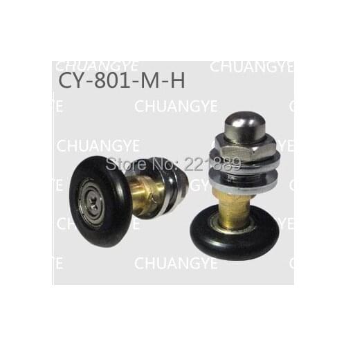 Glass sliding shower door pulley( black roller just have diameter 22mm and 25mm)
