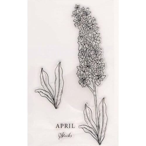 Silicone Clear Stamps for Scrapbooking Flowers Decoration Embossing Folder Craft Rubber Stamp Tools New