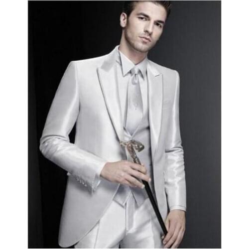 TPSAADE 2021 Fashion Men Suits Blazer With Pants Fit For Wedding Topic Wedding Party Tuxedos Blazer 3 pieces (Jacket+Pants+Vest)