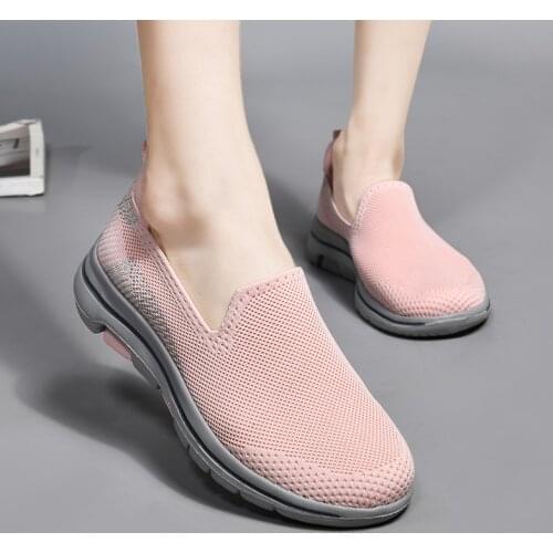 Womens Flat Shoes Breathable Casual Sneaker Woman 2020 Lightweight Female Loafers Comfortable Socks Walking Shoes Women Shoes