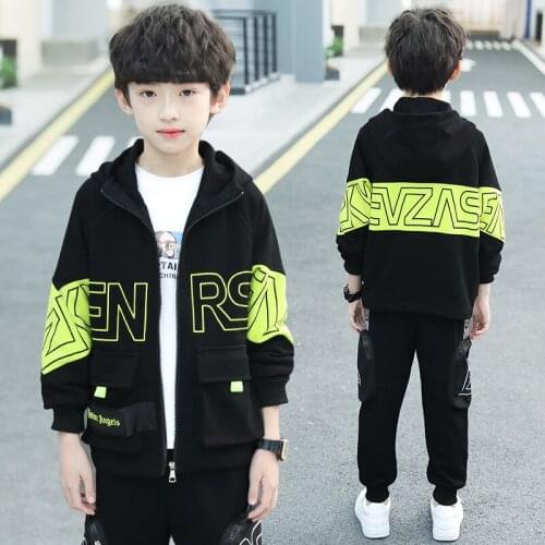 In Stock Spring Summer Girls Clothing Suits Coat +Pants 2pcs/Set Kids Teenager Outwear Sport Cotton Formal High Quality
