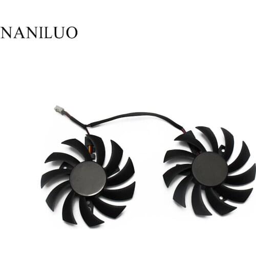 75MM PLD08010S12HH 0.35A GTX950 GTX960 Cooler Fan For ZOTAC GeForce GTX 960 950 Dual Silencer Video Card Cooling Fan