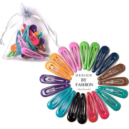2021 New Sandbag Candy Color Hairpin Ins Clip Adult Bangs Color Girl Child Bb Clip Barrettes Word Clip Hair Accessory Headwear