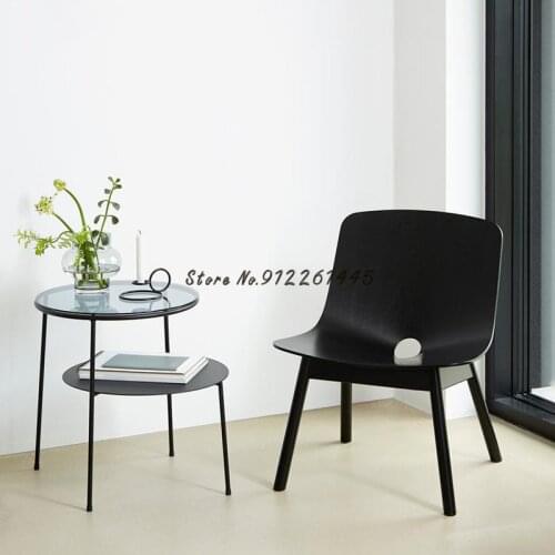 Mini Coffee Table Nordic Simple Round Table Sofa Corner Glass Balcony Coffee Table Bedside Table