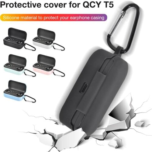 Headphone Silicone Protective Case Cover Headset Box Wireless Earphones Case Housing Protective Shell For QCY T1C