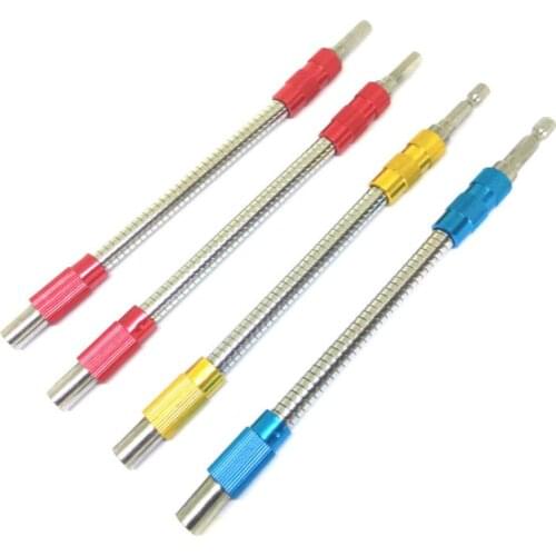1PCS Extention Screwdriver Bits Metal Flexible Shaft Electronics Drill Connect Link Power Tool Accessories 200mm