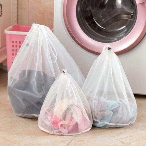 1Pcs Drawstring Bra Underwear Products Laundry Bags Baskets Mesh Bag Household Cleaning Tools Accessories Laundry Wash Care