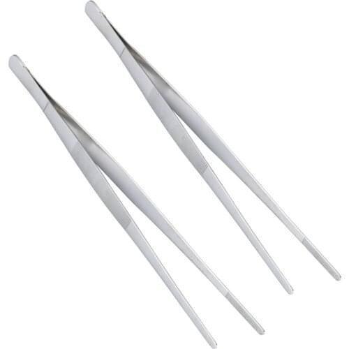 2pcs 30cm Barbecue Clip Bread BBQ Clip Multifunctional Food Serving Steak Tong for Kitchen Barbecue Buffet Party