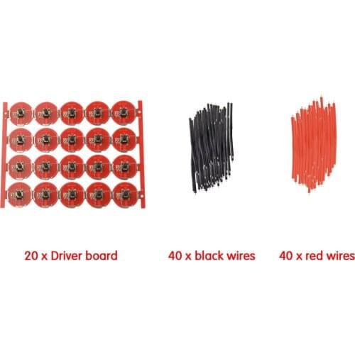 20mm headlight lamp driver 4.2V 3.7V LED led USB bike light motorcycle driver circuit board DIY ( pack of 20pcs )