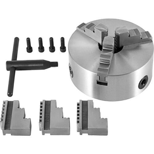 3 jaw chuck 160 mm diameter three-jaw chuck high-precision lathe chuck self-centering chuck with precision bevel gear
