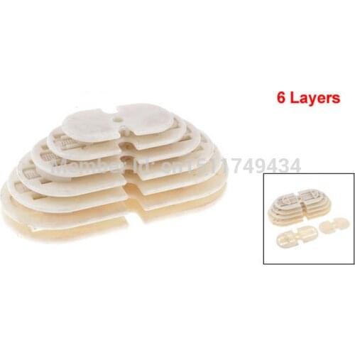 6 Layers Plastic Coil Winding Mold Single Phase Wire Head Holder Beige
