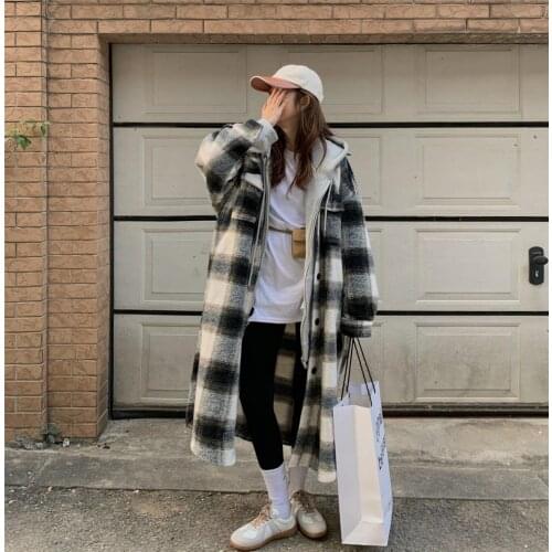 Женские пальто в клетку ATIMEET China At AliExpress