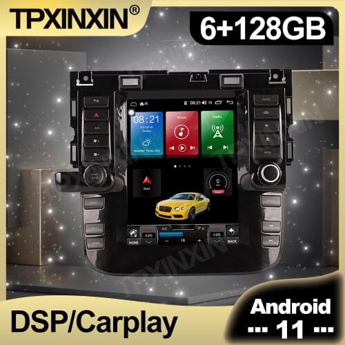 128G Android 11 Tesla IPS Screen Car Radio For Jaguar XF 2016 2017 - 2019 Auto Multimedia DVD Player Navigation Stereo GPS 2 din