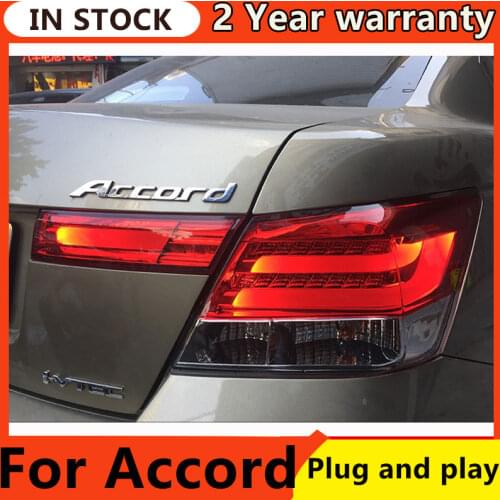 Car Styling for Accord Tail Lights 2008-2012 Accord LED Tail Lamp LED Rear Lamp DRL Signal Brake Reverse auto Accessories