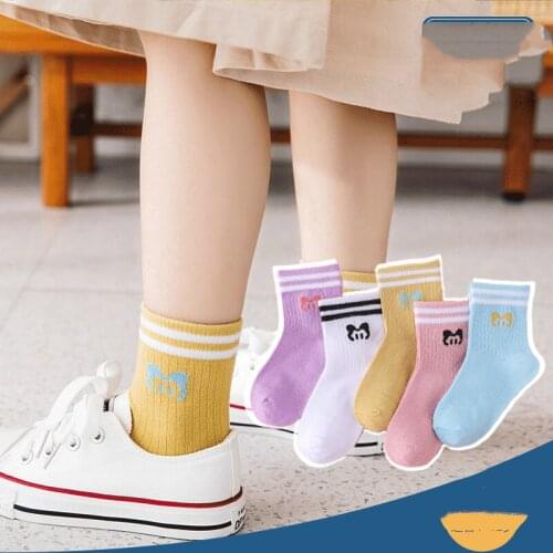 Disney Big, Middle and Small Children Cartoon Minnie Mickey Cotton Socks Sports Fashion Cartoon Boys Girls Fashion Socks