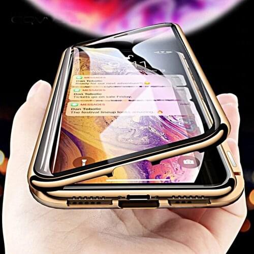COVER for Iphone 11 / Pro Max aluminum magnetic 360 ° double tempered glass