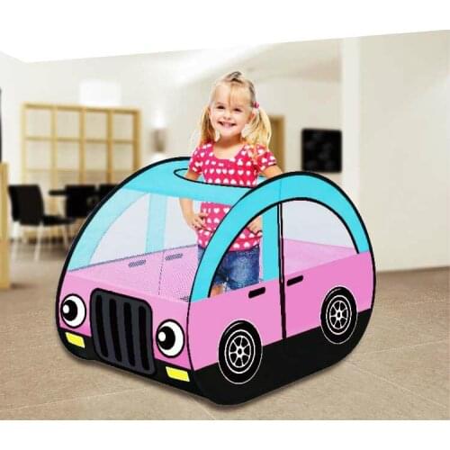 Baby Tent Childrens Pink Car Game House Baby Toy House Ocean Ball Pool Kids Play House Indoor Outdoor Foldable Tent