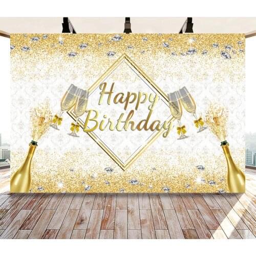 Champagne Cheers Birthday Wine Banquet Party Decor Poster Backdrops Photography Photophone For Photographer Photo Background