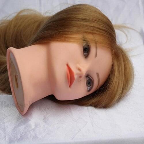 Mannequin Head Hair Training Synthetic Maniqui Hairdressing Doll Heads Cosmetology Mannequin Head Women Hairdresser Manikin Sale