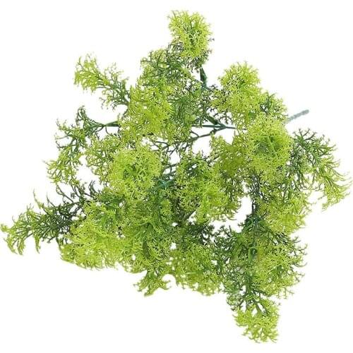 Artificial Plant Green Grass Decor Flower Green Plant Fake Flower For Wedding Home Garden Simulation Green Grass Plastic Flower