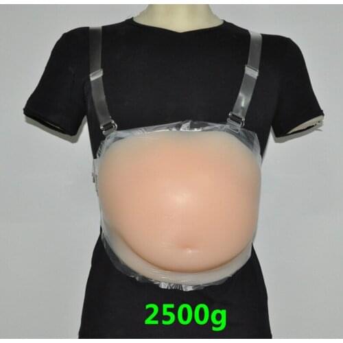 8-10 Month 2500g Silicone Fake Pregnant Belly Artificial Jelly Belly Tummy Pad Artificial Baby Tummy Bump Silicone Belly Woman