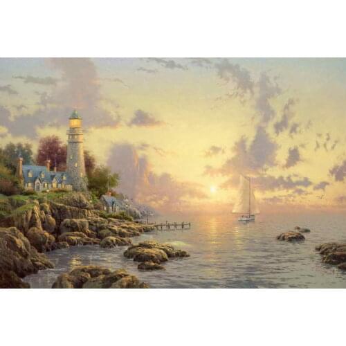 The Sea Of Tranquility Thomas Kinkade HD Canvas Print Living Room Bedroom Wall Pictures Art Painting Home Decoration No Frame