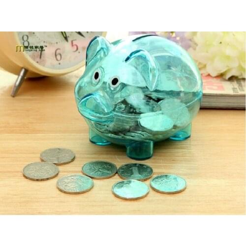 1PC Candy Pig Piggy Bank Saving Cash Coins Money Box Children Toy Kids Gifts Home Collection Decorative Money Boxes OK 0316