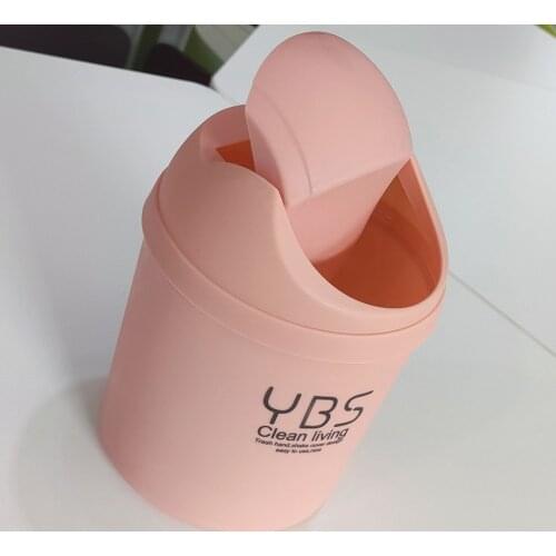 Creative Mini Desktop Trash Can Home Kitchen Desk With Lid Trash Can Living Room Debris Lovely Storage Cleaning Bucket