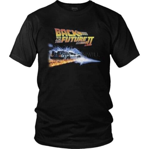 Back To The Future T Shirts Men Cotton Tees science fiction film Tshirt Short Sleeve Fashion T-shirt Clothing
