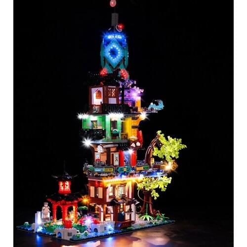 LED Light Set For City Gardens Lighting Kit For 71741 Building Blocks Bricks Toys（NOT include the Lego Set