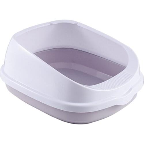 Semi Closed Detachable Cat Bedpan Cleaning Cat Tray Light Semi Enclosed Splash Proof Cat Toilet Pet Toilet Training Pet Supplies
