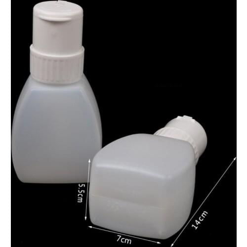 Portable Travel Empty Pump Dispenser For Nail Polish Remover Clear Bottle Storage Bottle