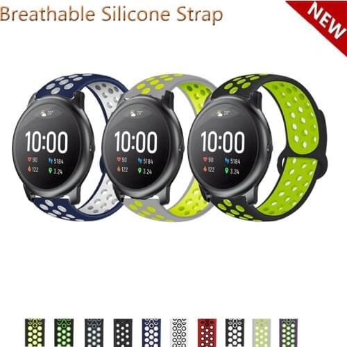 20mm 22mm Silicone Band Strap for Haylou Solar LS05 Replacement Watchband