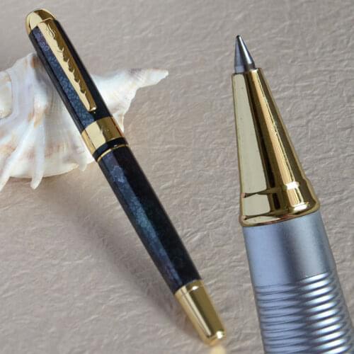 ROLLER BALL PEN JINHAO 250 BLACK WINE GOLDEN TRIM