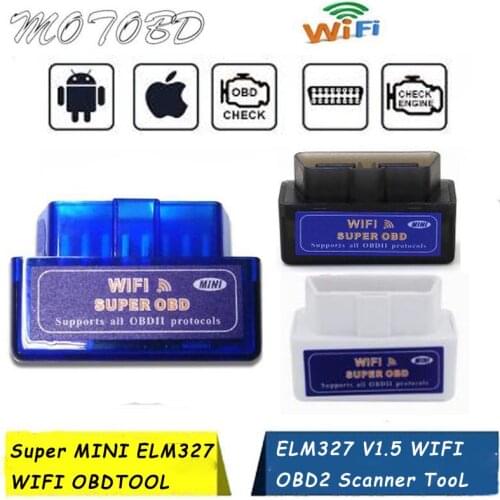 OBD2 Scanner ELM327 V1.5 WIFI OBD 2 Automotive Diagnostic Scanner For Car OBDII ELM 327 WI-FI 1.5 V1.5 Diagnostic Tool Code Read