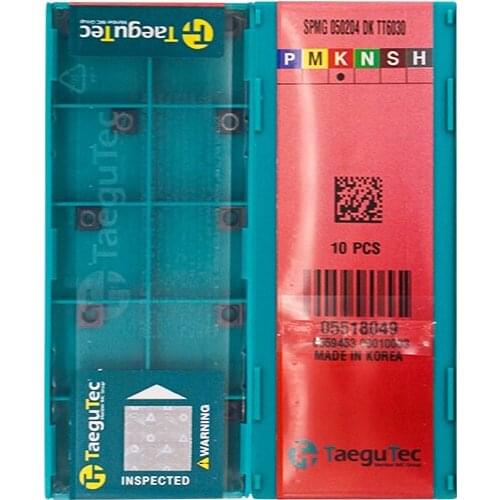 SPMG050204-DK TT6030 100% Original TAEGUTEC carbide insert with the best quality 10pcs/lot free shipping