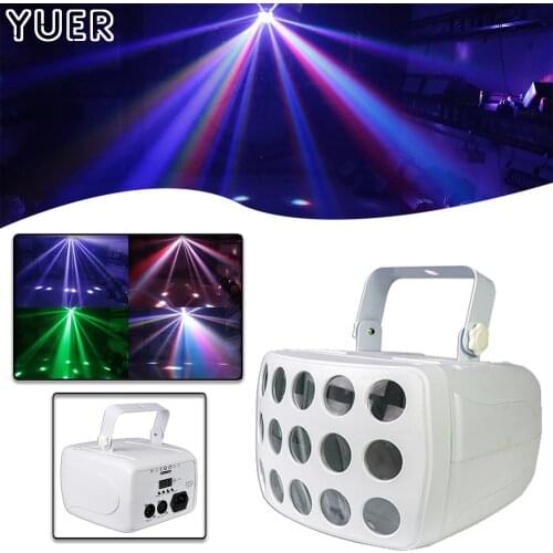 LED Remote Control DMX RGBW Beam Strobe Effect Disco DJ Beam Stage Lighting Effect Disco Bar Light Wedding Butterfly Par Light