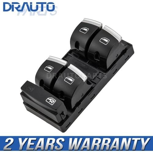 Power Window Switch Assembly - Sabre (Black) 4F0959851H For AUDI A3 8P Q7 A4 A6