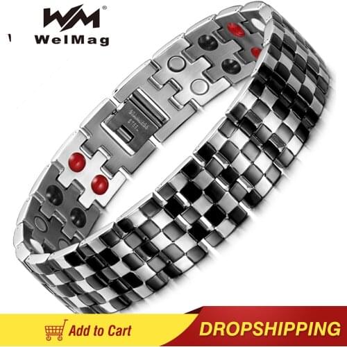 WelMag White Bracelets