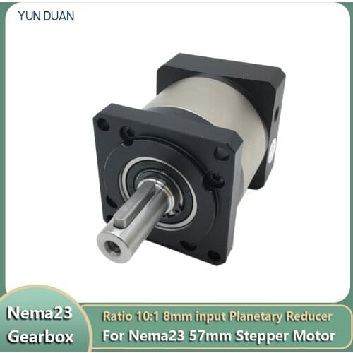 10 :1 NEMA23 57mm Planetary Reducer High Precision 7Arcmin Backlash Quietness Gearbox Reducer for Stepper Motor Mask machine