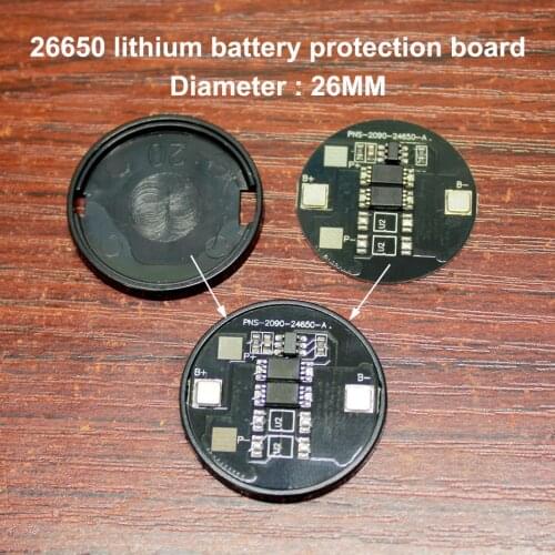 10set/lot 26650 lithium battery 3.7V dual MOS protection board 26650 lithium battery 4.2V protection board current 4A