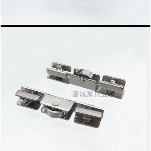 10pcs Glass Sliding Door Roller H Shape Wheel Diameter 10mm Caster For Furniture Hardware