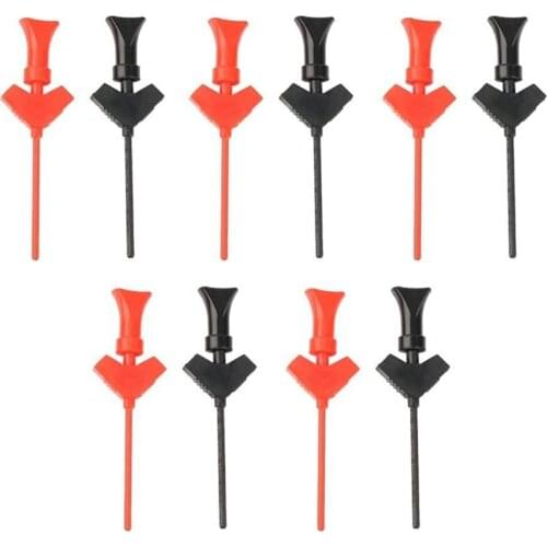 10Pcs Mini SMD IC Test Hook Clip Jumper Test Probe Logic Analyzer Grabber Connect Dupont Test Lead Accessories