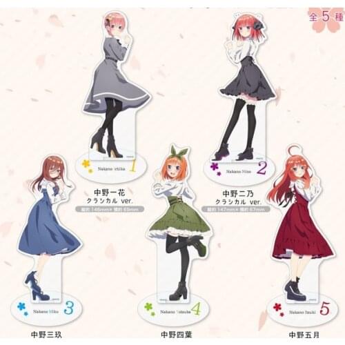 Anime The Quintessential Quintuplets Nakano Ichika Miku Acrylic Stand Figure Model Plate Cosplay Decor Ornaments Cartoon Toys