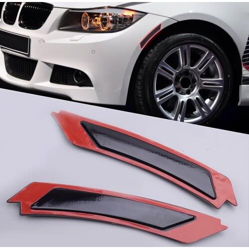 Front Bumper Black Side Marker Reflector Car Fit For BMW 3-Series E90 E91 LCI 4D Sedan 63147205398 63147205397 2009 2010 2011