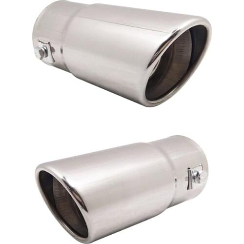 Auto Rear Tail Throat Car Muffler Round Exhaust Tail pipe Stainless Steel For Honda Infiniti Jeep Lexus Geely Bmw Audi Volvo Kia